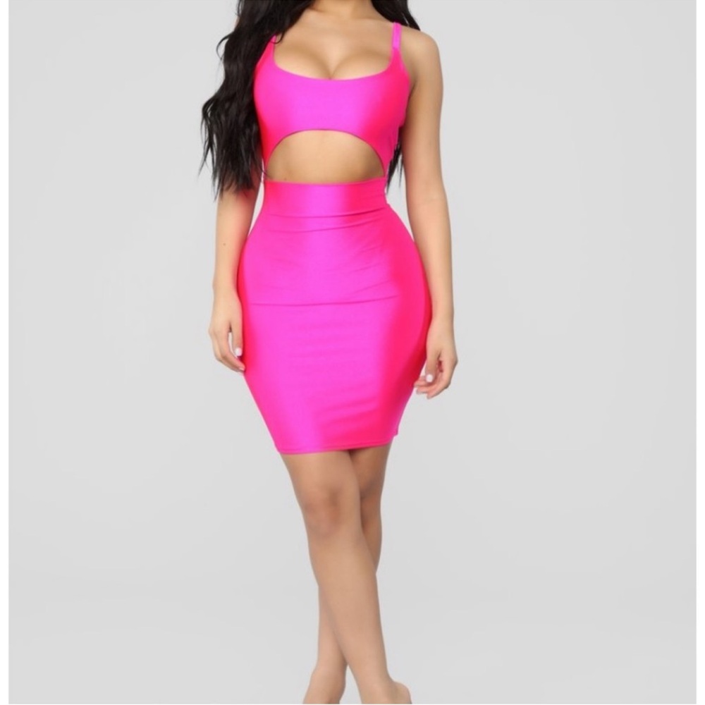 Vibrant Pink Mini Dress